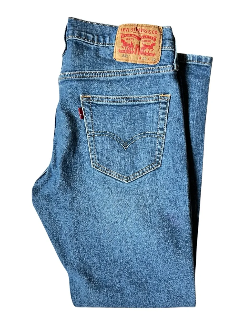Levi’s 541 Athletic Fit Taper Blue Jeans 29X30 Stretch Denim